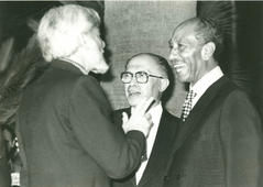 With Sadat and Begin. 1979